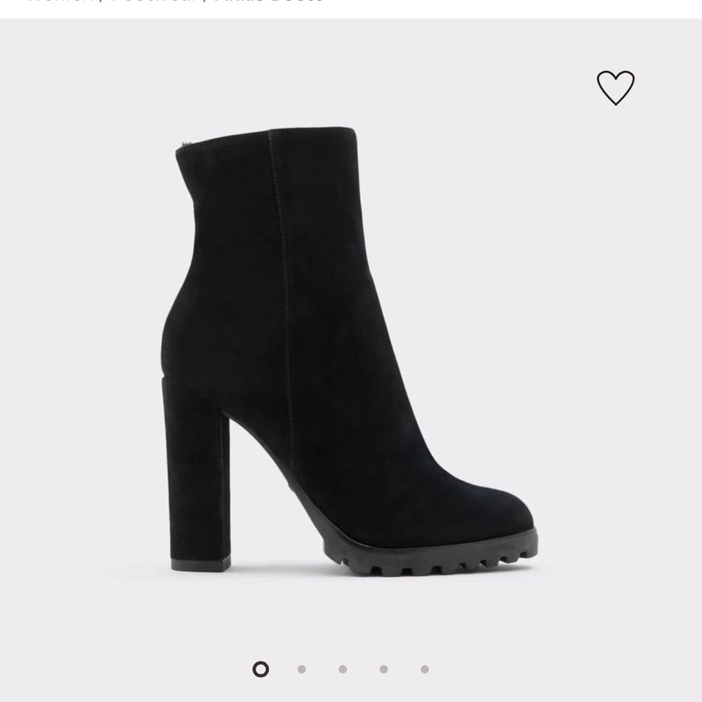 Aldo Tealith Suede black boots sz 8.5
